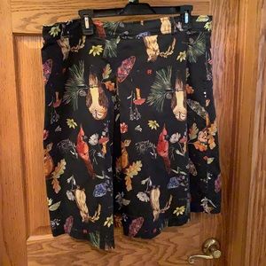 ModCloth Critters and Mushroom Skirt